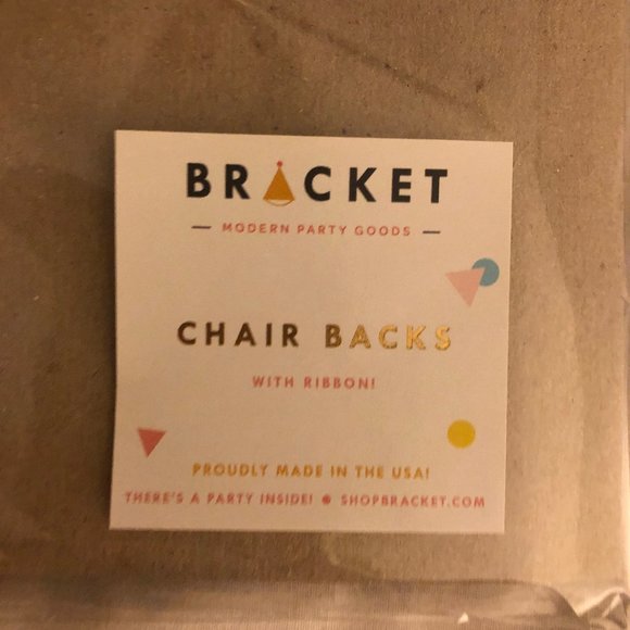 Custom "Mr & Mrs" Wood Lettering - Chair Backs w/Ribbon Ties! - Picture 2 of 3